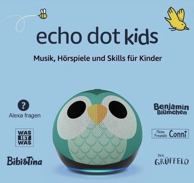 Amazon Echo Dot Kids 5. Gen Alexa Smarter WLAN Lautsprecher 1 Jahr Kids+ NEU OVP