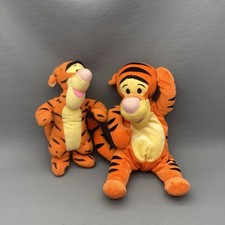 Disney Fisher-Price Tigger Plush Lot 14" Soft 'N Silly  11" Tigger Rattle Toy