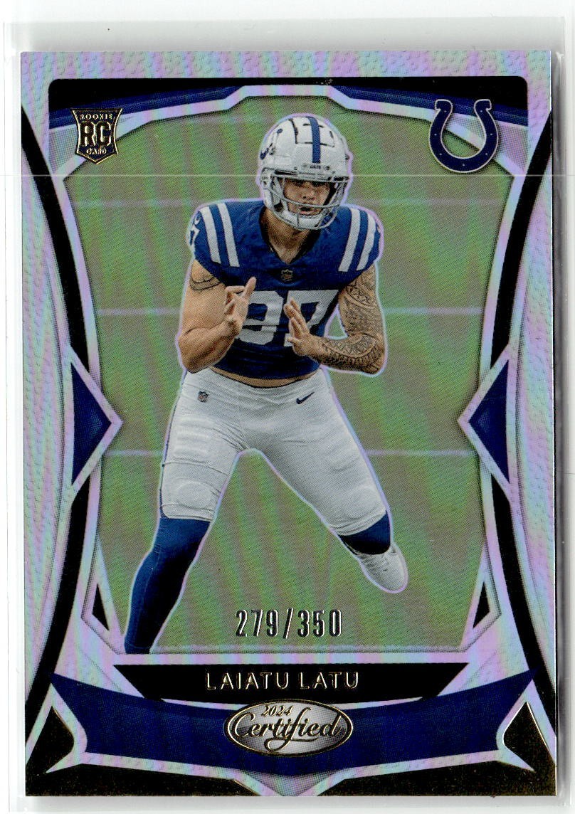 2024 Panini Certified - Rookies Laiatu Latu #111 Mirror /350 (RC)