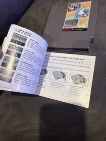 Super Mario Bros /Duck Hunt /World Class Track Meet - NES - Game & Manual !