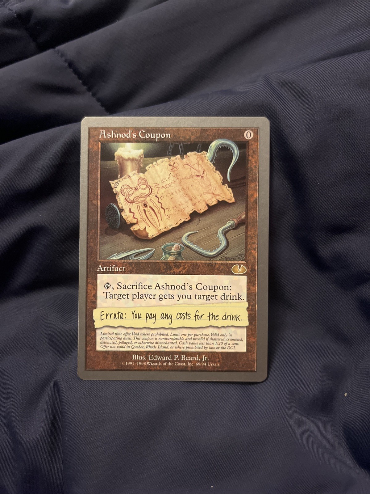 Ashnod's Coupon (Unglued) NM MTG