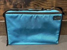 Starite 60 Cassette Double Sided Carrying Case blue Storage Nylon vtg