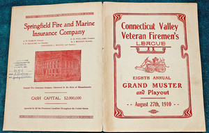 1910 Connecticut Valley Firemen Muster Worcester Consolidated Street Railway