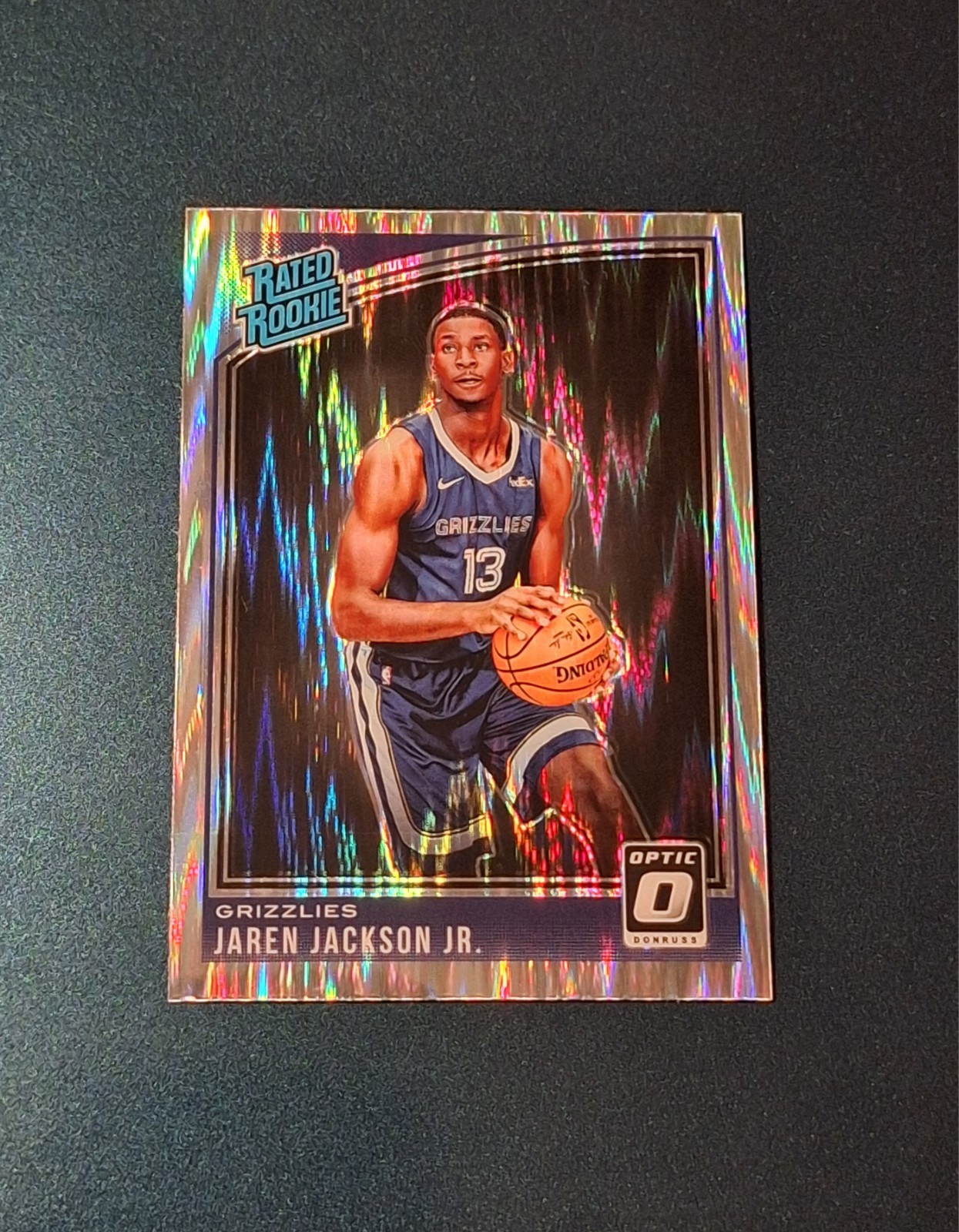Jaren Jackson Jr 2018-19 Donruss Optic SHOCK PRIZM Rookie Card #188 RC Grizzlies