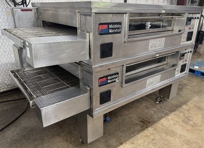 Middleby Marshall PS570 Gas Double Stack Pizza Conveyor Ovens...Video Demo