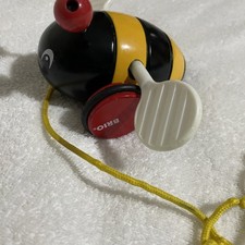 Brio Bumble Bee Pull Along Toddler Wooden Toy 30165