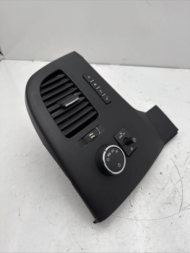 Interruptor de faros para tablero delantero Chevrolet Silverado K1500 LT 2007-13 con conjunto de rejillas de ventilación Foto 2 de 4