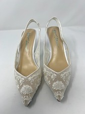 Betsey Johnson Women's 6.5M Nikki Ivory Slingback Heels