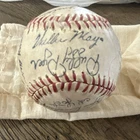 Willie Mays, Bill Sudakis, Gary Sentry MLB Autographed Baseball Multi Signed