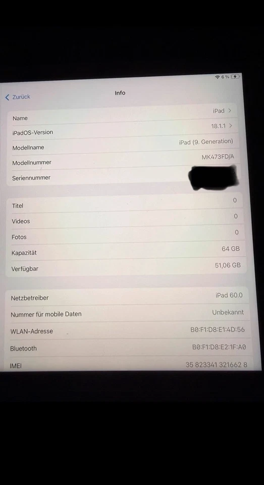 Apple iPad 9.Generation (2021) 64GB 10,2" Wifi + Cellular Spacegrau OVP - Bild 4 von 4