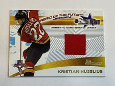 2001-02 Bowman YoungStars Hockey Jersey Relic - Kristian Huselius - Panthers