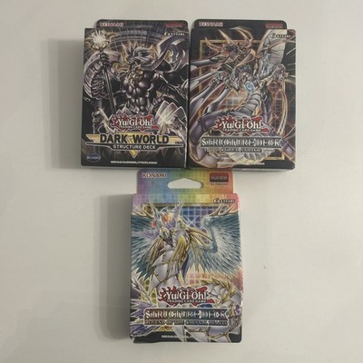 Yu-Gi-Oh! Cyber Strike/Dark World/Crystal Beasts x3 Structure Decks 1st - Neu 