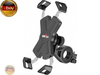 Grefay Fahrrad Handyhalterung, Edelstahl Motorrad Fahrrad Lenker Handy