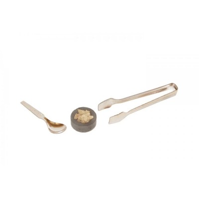 Räucherkohle Zange & Löffel Set 11,5 cm - sichere & präzise Handhabung