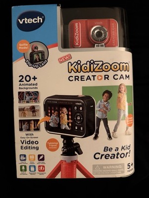 VTech KidiZoom Creator Cam Toy Camera, Video Editing, Animated Backgrounds, 5+  