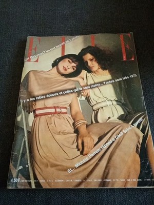März 1975 - französisches Magazin - Elle - Mode - Nr. 1523 Vintage - Zeitschrift Mode Promi