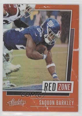 2020 Panini Absolute Red Zone Spectrum Orange /75 Saquon Barkley #RZ-SB o7m