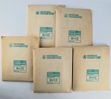 5 USSR 9x12cm EXPIRED UNIBROM GLOSSY WHITE SLIM PHOTOPAPER PACKS 1990 SET 01 