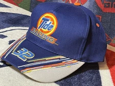 Nascar Tide Racing #32 Blue Baseball Hat Cap Snapback Downy Ricky Craven