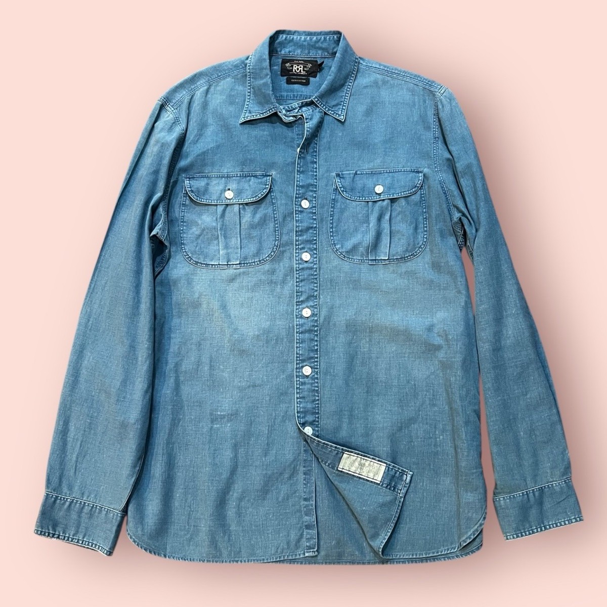 Ralph Lauren RRL Double RL L/S Work Shirt (Blue) | eBay Ralph Lauren RRL Double RL L/S Work Shirt (Blue) | eBay