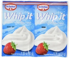 Dr Oetker Whipped Cream Stabilizer Pack Of 2 Dairy Based Cream 0.35 Ounce