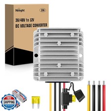Nilight 48V 36V to 12V Voltage Converter 240W 20A Regulator Step Down to 12VD