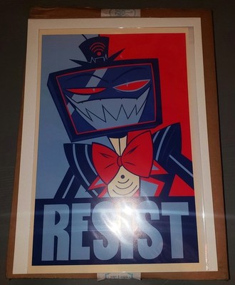 ハズビンホテル VOX ポスター　Vees Official Hazbin Hotel VOX The Vees RESIST Poster 11 x 17 (LIMITED