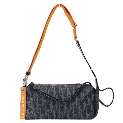 Christian Dior Sac Dior Femme Épaule Vol Trotter Denim Bleu Marine... GZl12eus
