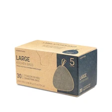 21 Gal. Extra-Strong, Trash Bag with Drawstring Closure, 21 Gal./60-80 L., 30