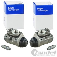2X Delphi Radbremszylinder 18Mm Passend FÜR Hyundai Accent Atos Getz