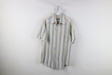 Vtg 60s 70s Streetwear Mens 16 Distressed Southwestern Short Sleeve Button Shirt