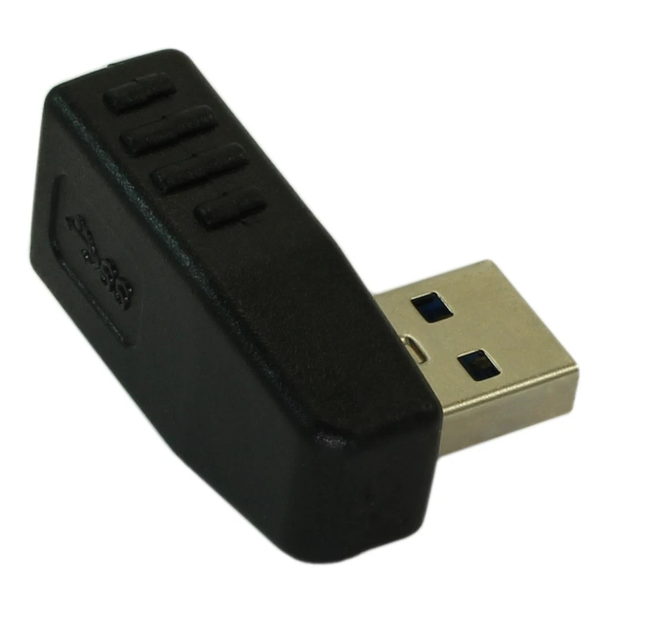 USB 3.2 Gen 1 LEFT Facing A Male to A Female 90 Degree Right Angle Adapter - Image 2 of 3