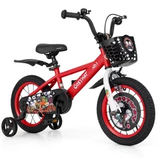 14" Kid’s Bike for 3-5 with Height-Adjustable Handlebar & Saddle Handbrake