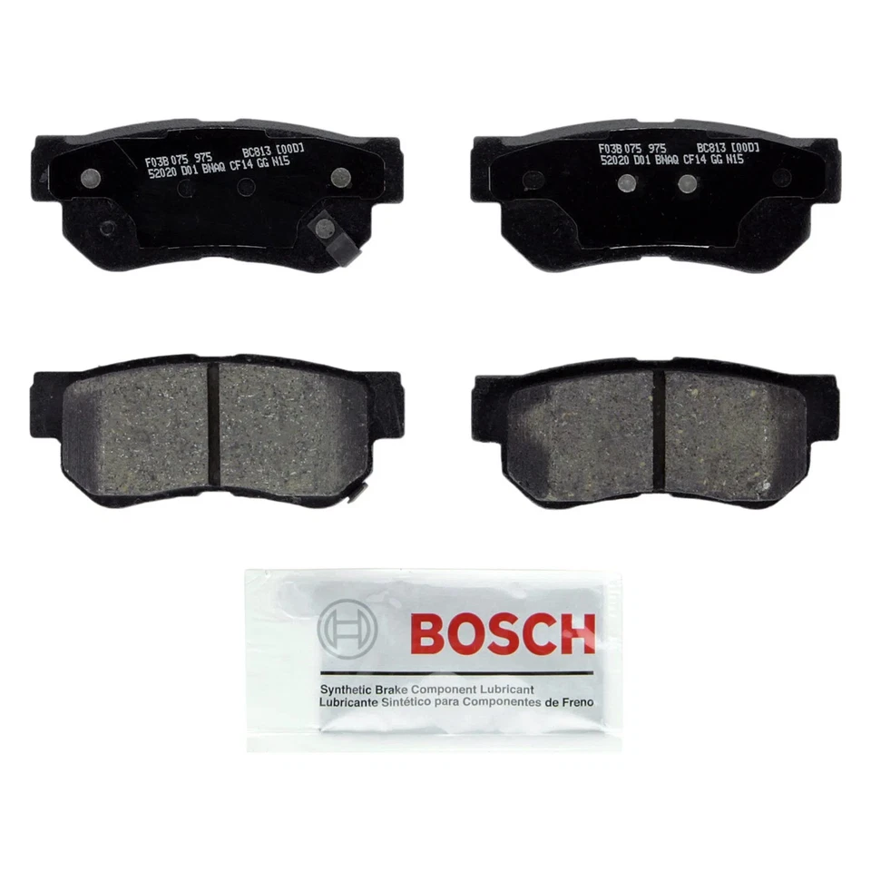 For Hyundai Santa Fe 01-06 Bosch QuietCast Premium Rear Brake Kit w Ceramic Pads Foto 2 de 4
