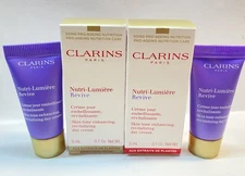 2 x CLARINS Nutri-Lumiere Revitalizing Anti-Aging Nourishing Day Moistuizer 5ml