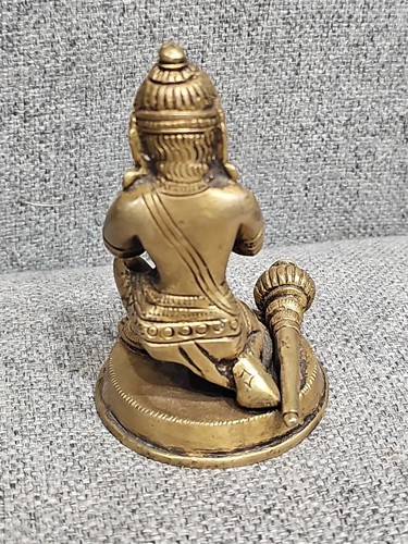 Lord Hanuman Brass Statue Monkey God Hindu Rama Maruti, Bajrangabali, Anjaneya - Picture 4 of 7