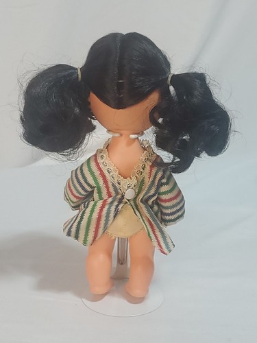 Vintage Big Eye Baby Doll 9" Plastic Rubber Head Hong Kong Playmate - Bild 5 von 20