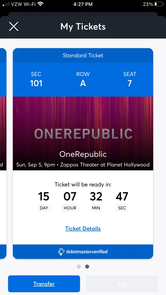 TONIGHT -2 One Republic Concert Tickets-Zappos Theater-Las Vegas-Section 101-9PM - Image 3 of 4