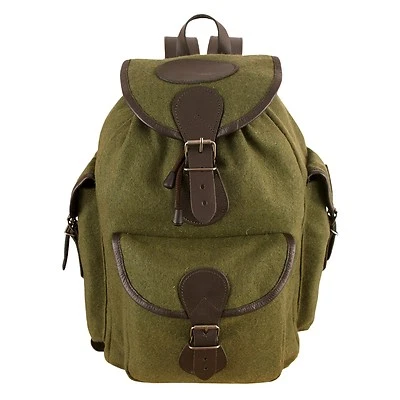 FRITZMANN Kleiner Jagdrucksack Lodenrucksack Lautlos 26x40cm Grün Jagd Outdoor Wandern NEU