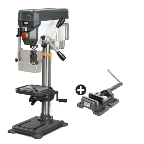 Tischbohrmaschine Optimum OPTIdrill DQ 20V 750W Vario-Speed inkl. Schraubstock