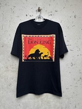 Vintage 90s The Lion King Movie Cartoon Promo T-shirt Size XL Black