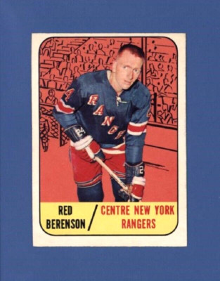 1967-68 Topps #24 RED BERENSON EXMT/EXMT+ New York Rangers *SHARP*