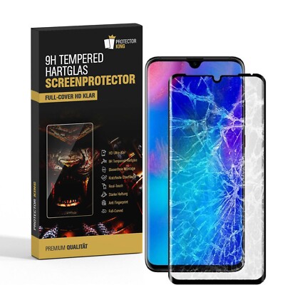 3x 9H Panzerfolie für Huawei P30 Lite FULL COVER Hartglas Schutzglas HD KLAR