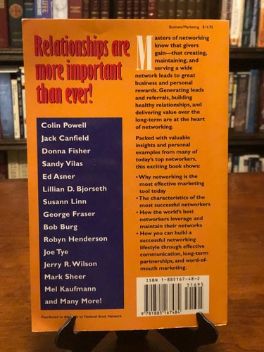 MASTERS OF NETWORKING: Building Relationships by Ivan R. Misner (AUTOGRAPHED 1ST - Imagen 5 de 6