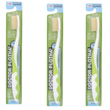 MOUTH WATCHERS ADULT TOOTHBRUSH GREEN- VALUE 3 PACK