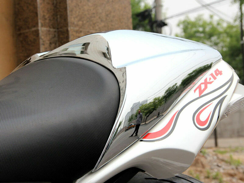 US STOCK Fit Kawasaki 20062011 ZZR1400 ZX14R ZX14 Seat Cover Seat Cowl Chrome eBay