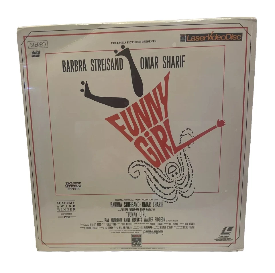 Laser Video Disc Funny Girl Barbra Streisand Omar Sharif NEW SEALED Foto 2 de 4