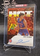 2023-24 NBA Hoops Hot Signatures Hyper Gold - James Wiseman. Pistons 