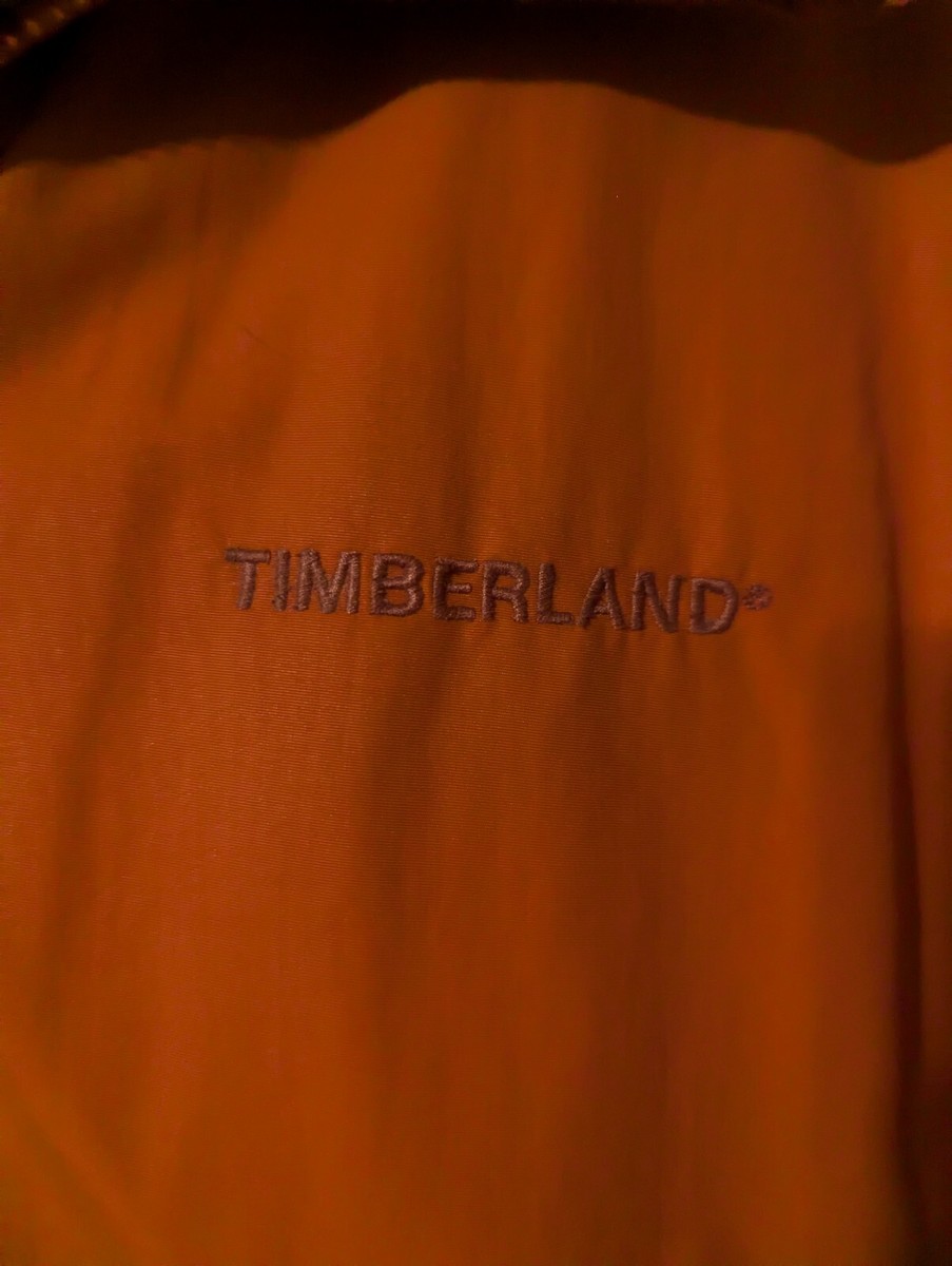 Men's Timberland Orange Jacket Weathergear Size L/G Large L
