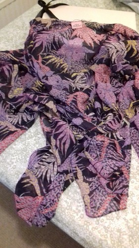 AGENT PROVOCATEUR RARE RIVA PURPLE/MULTI KIMONO GOWN SIZE UK 10 BNWT - Picture 5 of 6